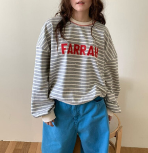 [VENTI] Paraha Striped Sweatshirt 4