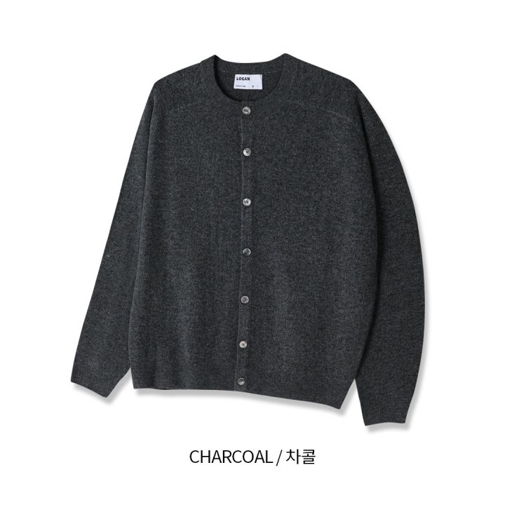 [LOGAN] Rare Saddle Panelled Round Neck Cardigan 9