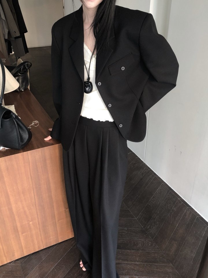 [LE BUTTER] Pebble Wool Jacket 3