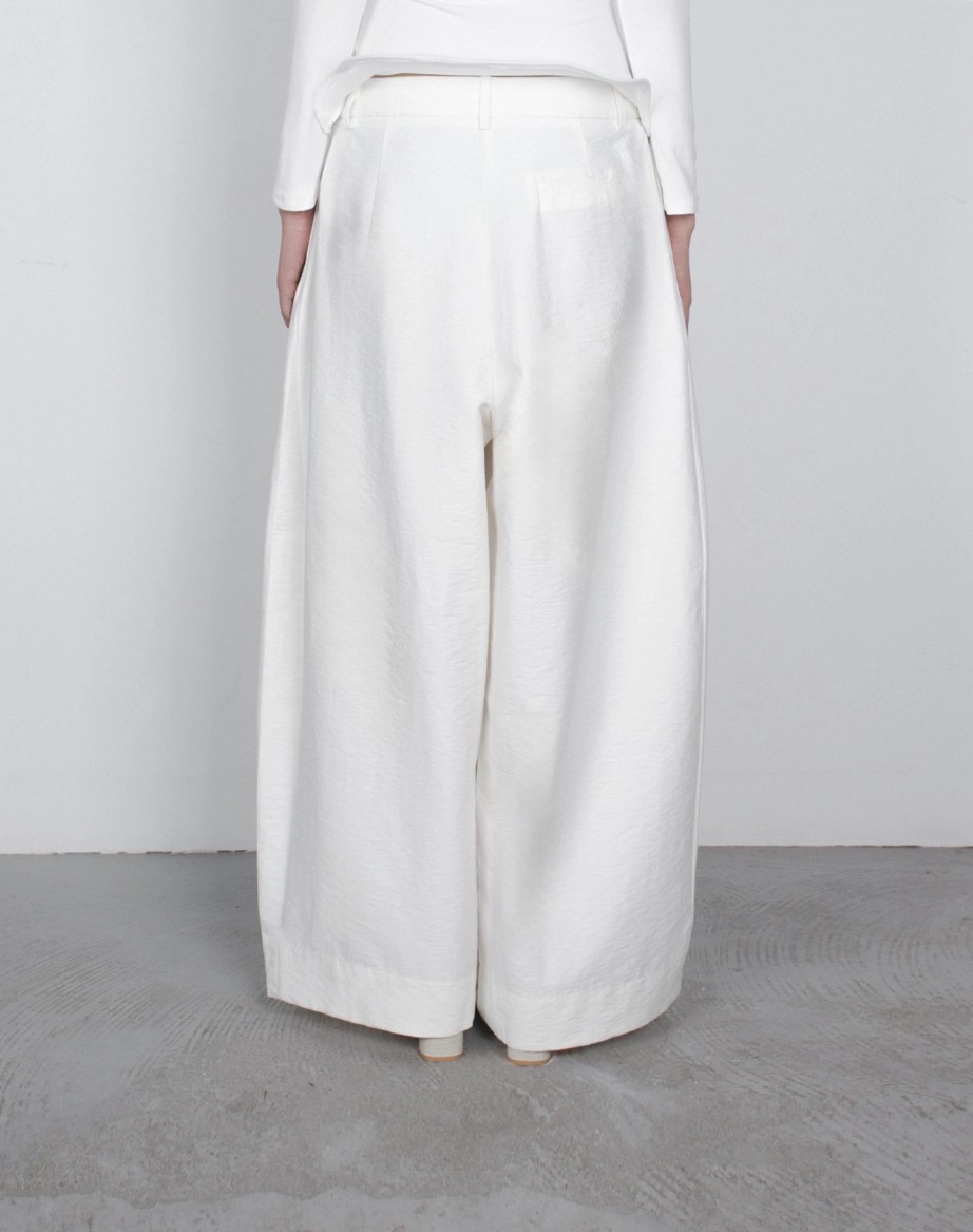 [TEXTURE] Obi Wide Cotton Pants 5