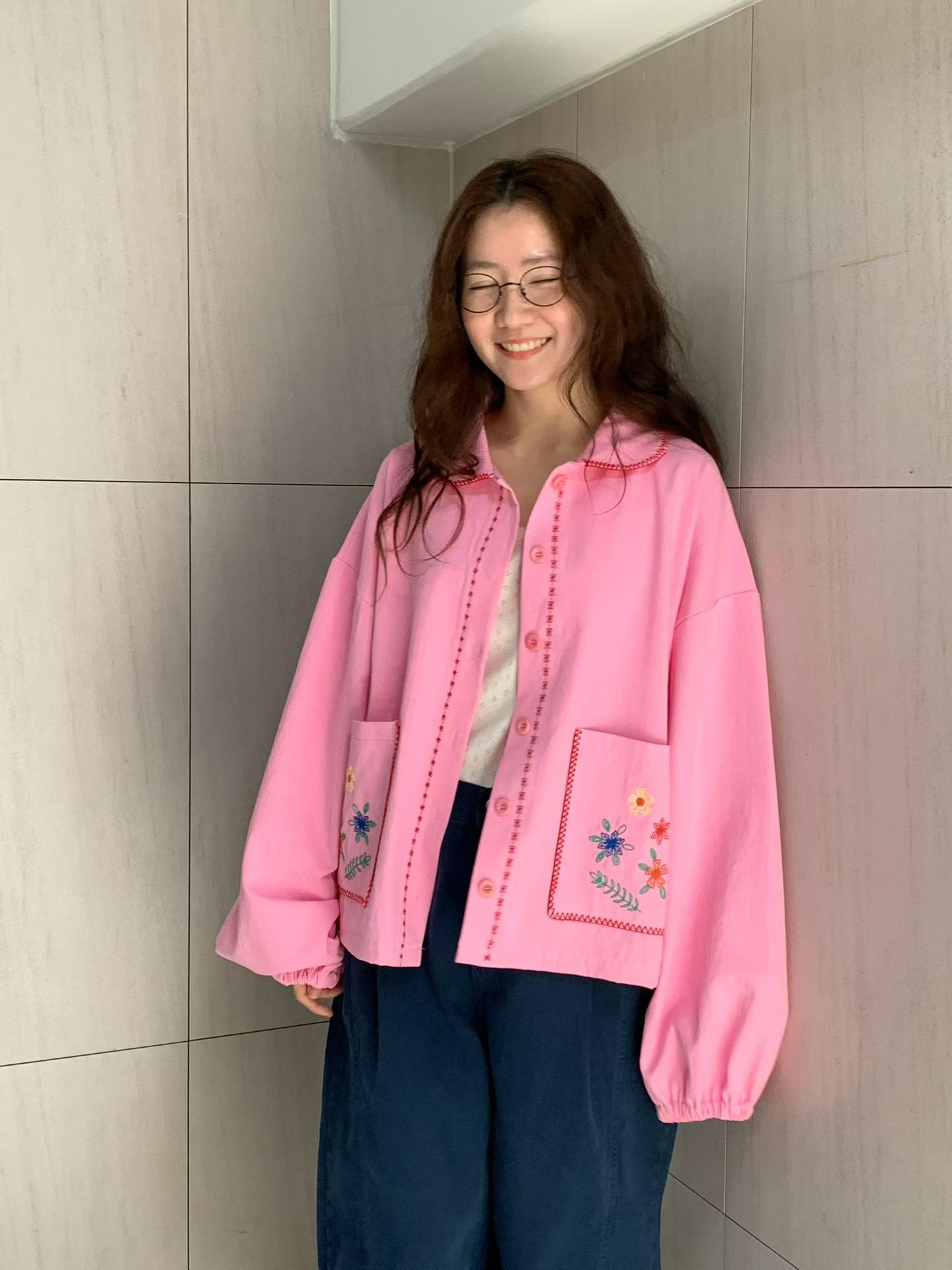 [VENTI] Cookie Smock Floral Jacket 4
