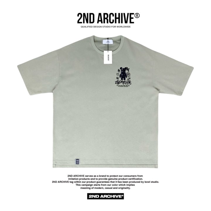 [2ND ARCHIVE] Black Cross Bear Short Sleeve T-Shirt 3