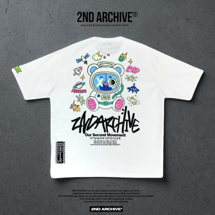 [2ND ARCHIVE] Reflective Space Bear Short Sleeve T-Shirt 10