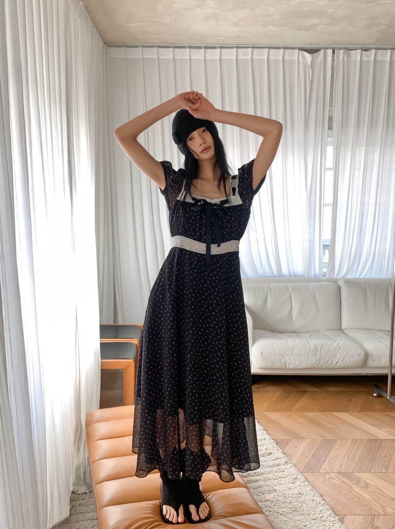 [FOUNDATION] Franc Lace Floral Pattern Dress 10