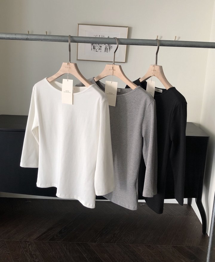 [LE BUTTER] Essential 3/4 Sleeve T-Shirt 6