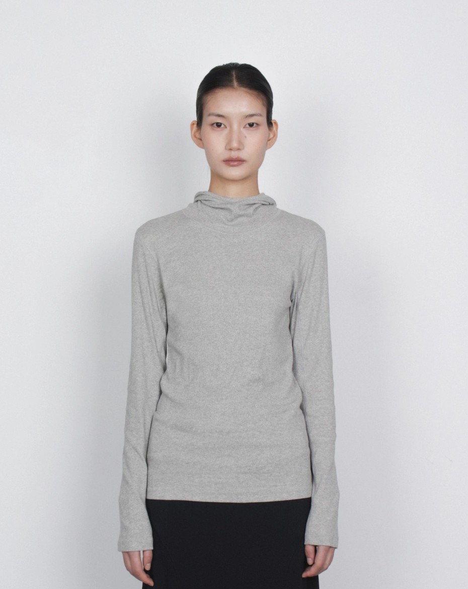 [TEXTURE] Gu Slim-Fit Hoodie T-Shirt 6