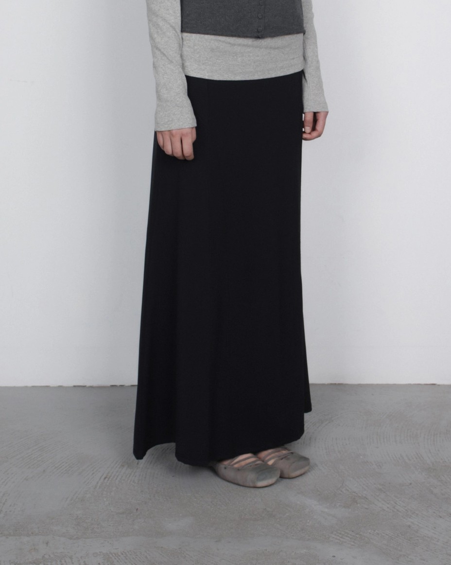 [TEXTURE] Ging Maxi Flared Skirt 7