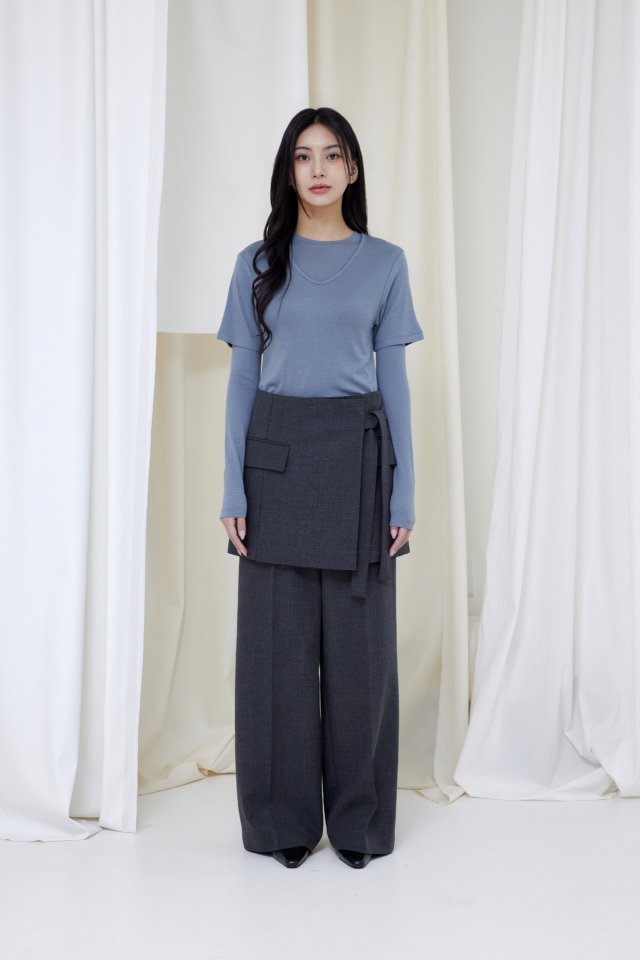 [LE:PPL] Y Wrap Pants 9