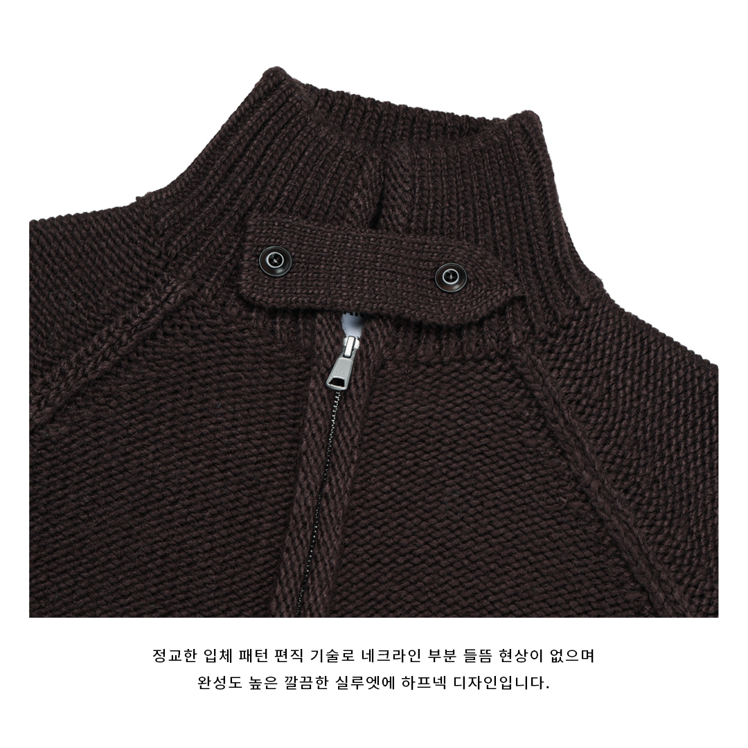 [LOGAN] Uni Knit Zip-Up Jacket 5