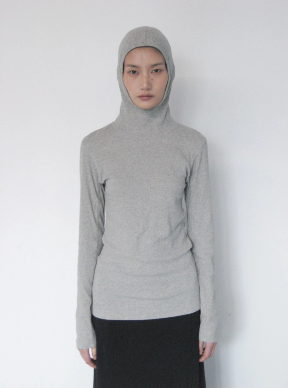 [TEXTURE] Gu Slim-Fit Hoodie T-Shirt 4