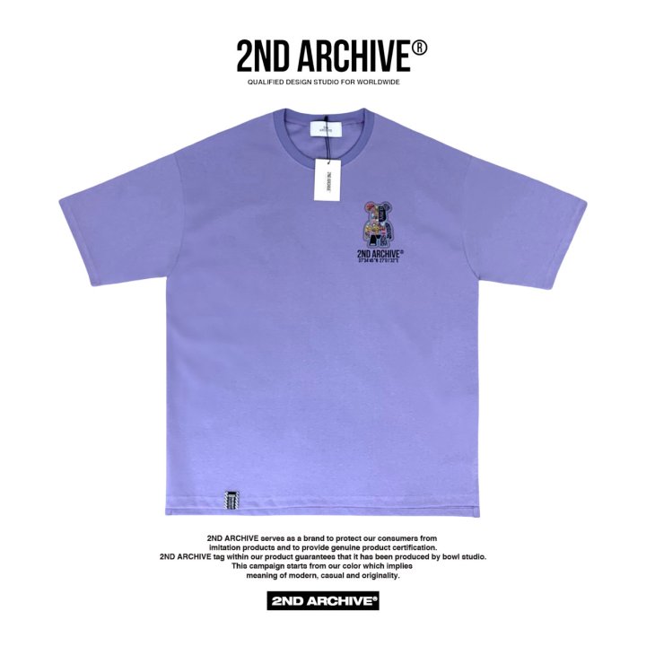 [2ND ARCHIVE] Sticker Reflective Bear Short Sleeve T-Shirt 2