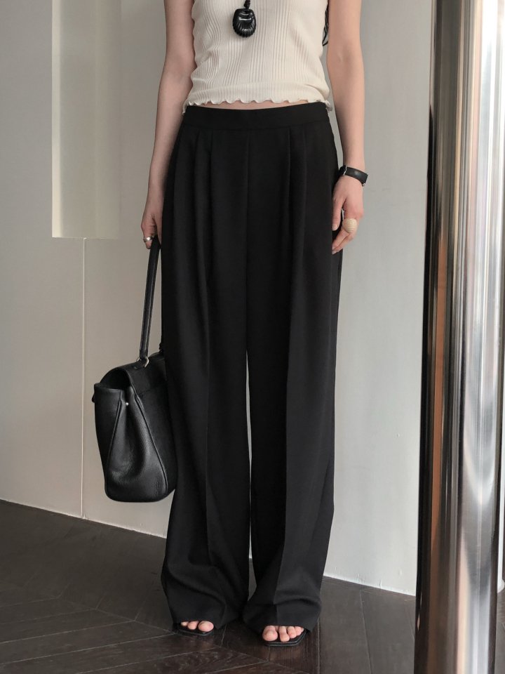 [LE BUTTER] Pebble Wool Slacks 2