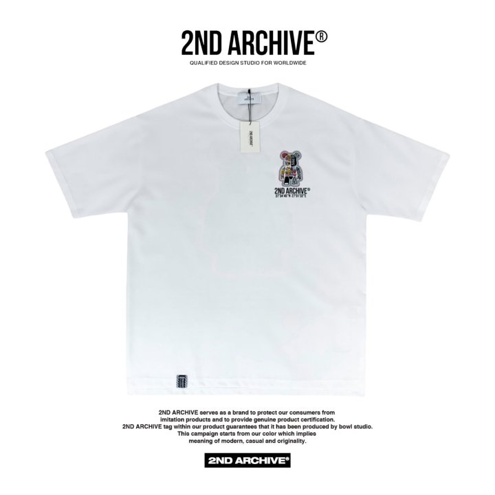 [2ND ARCHIVE] Sticker Reflective Bear Short Sleeve T-Shirt 3