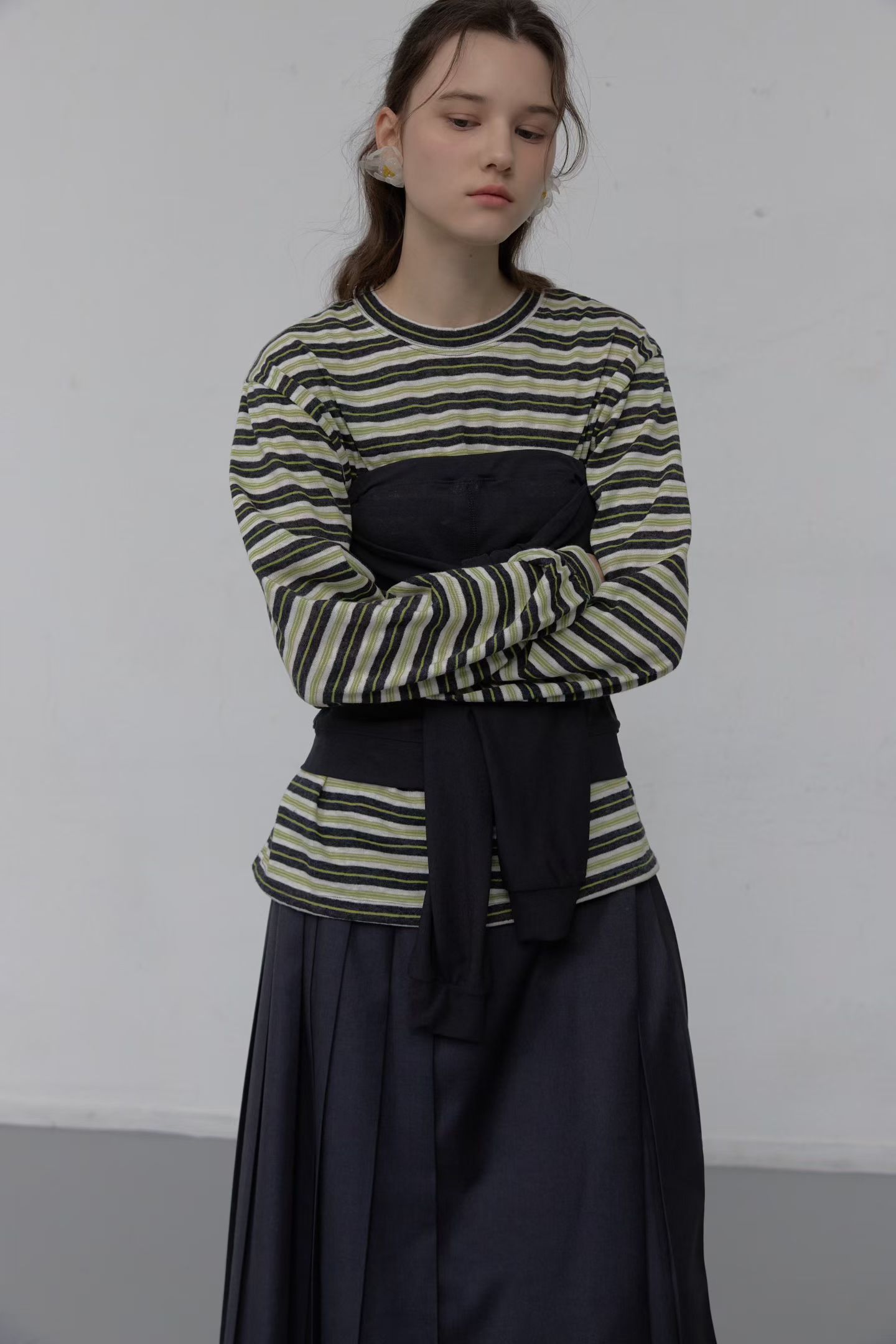 [FOUNDATION] Berry Striped T-Shirt 9
