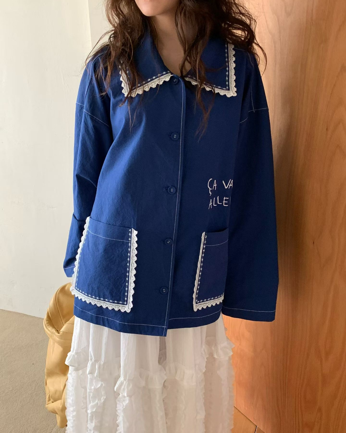 [VENTI] Jenny Lace Embroidered Jacket 2