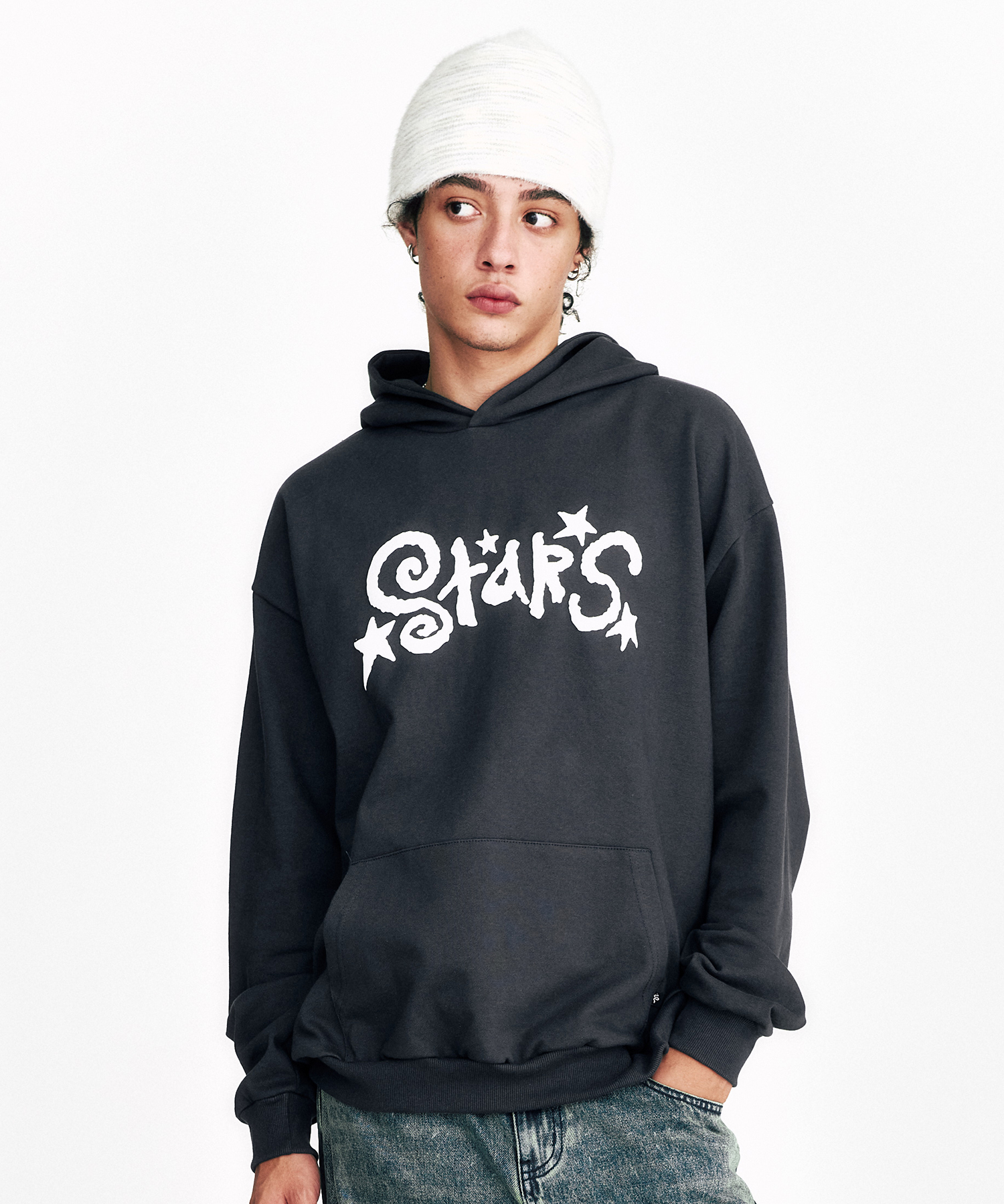 [SSERPE] STAR EMBOSSED HOODIE 6
