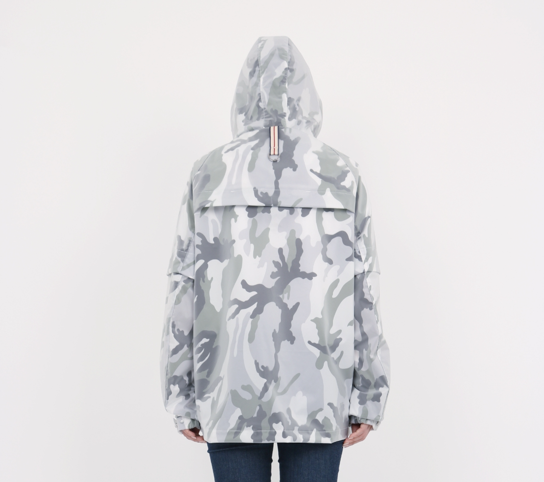 [BOHO] Rainwear long top White 3