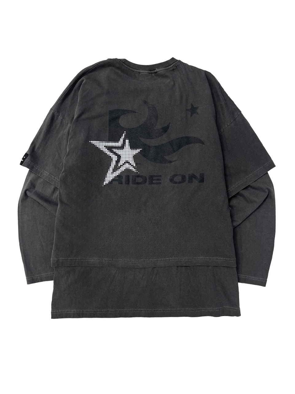 [SSERPE] FLAME STAR LAYERED LONG SLEEVE T PIGMENT 7