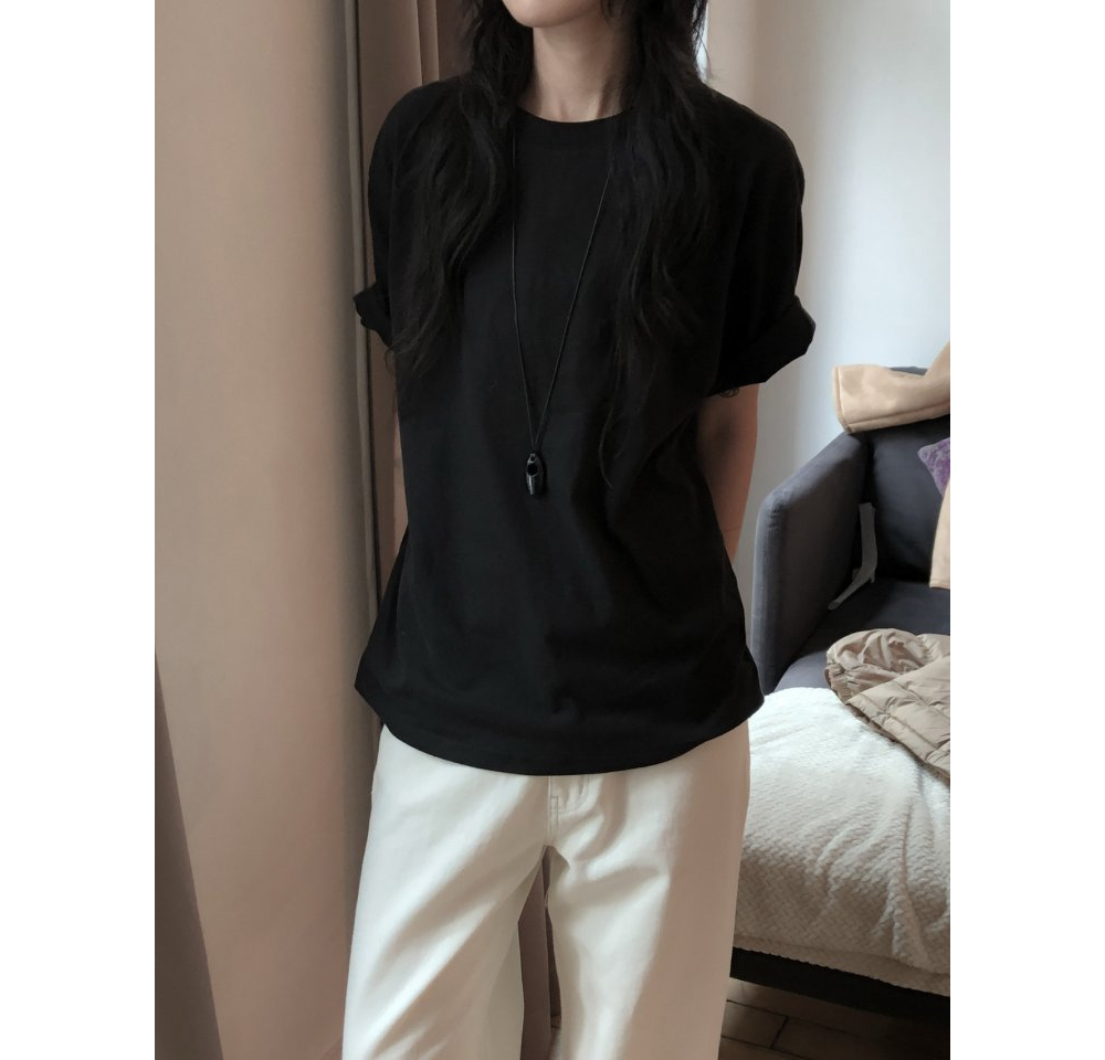 [LE BUTTER] Peach Boxy T-Shirt 6