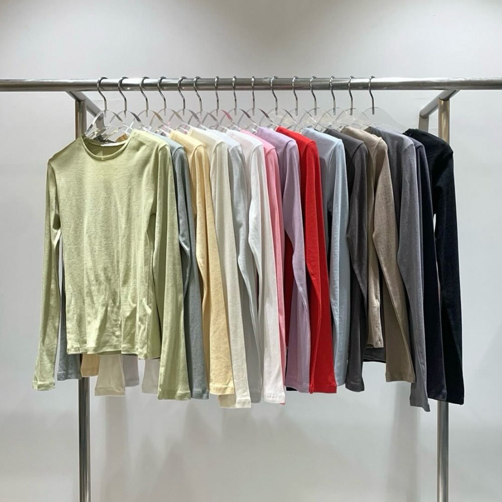 [CEST LA VIE] Egg Long-Sleeve T-Shirt 7