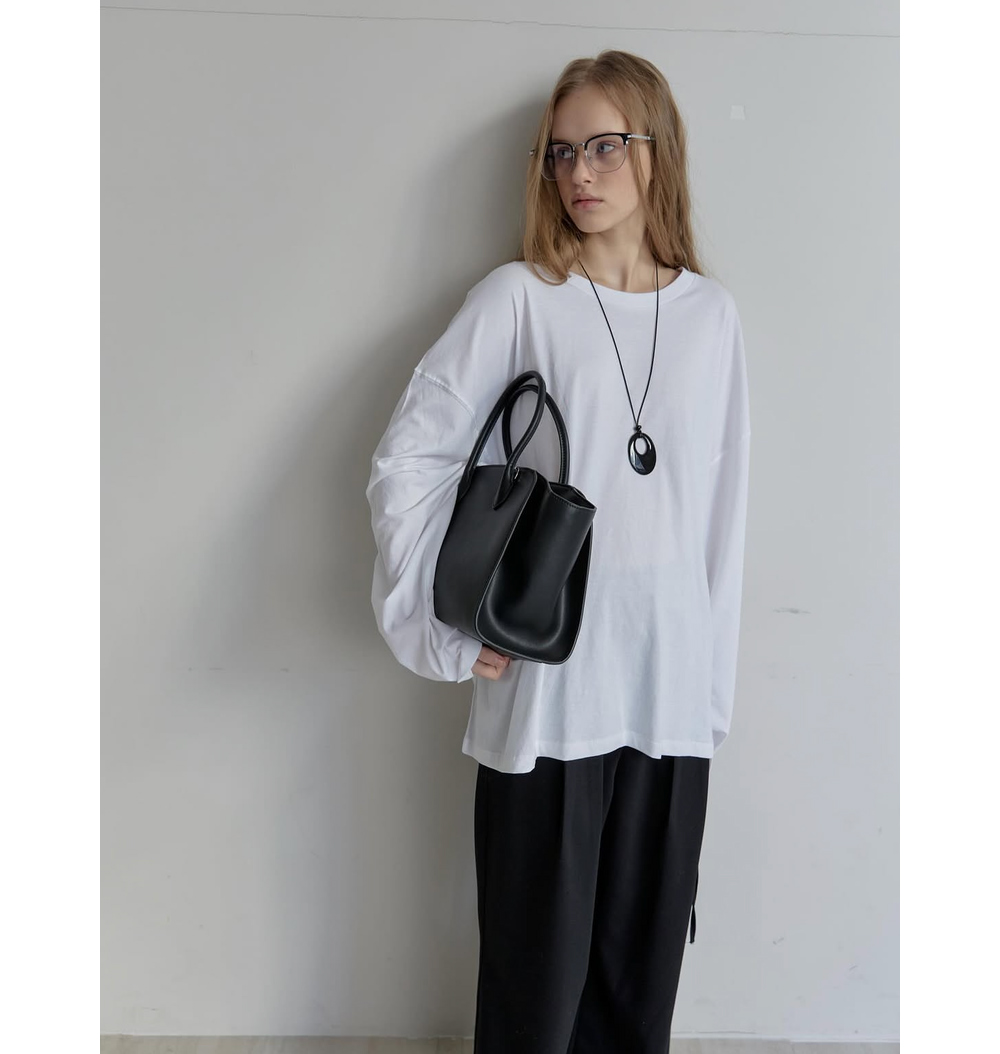 [CEST LA VIE] Neutral Cotton Loose T-Shirt 4