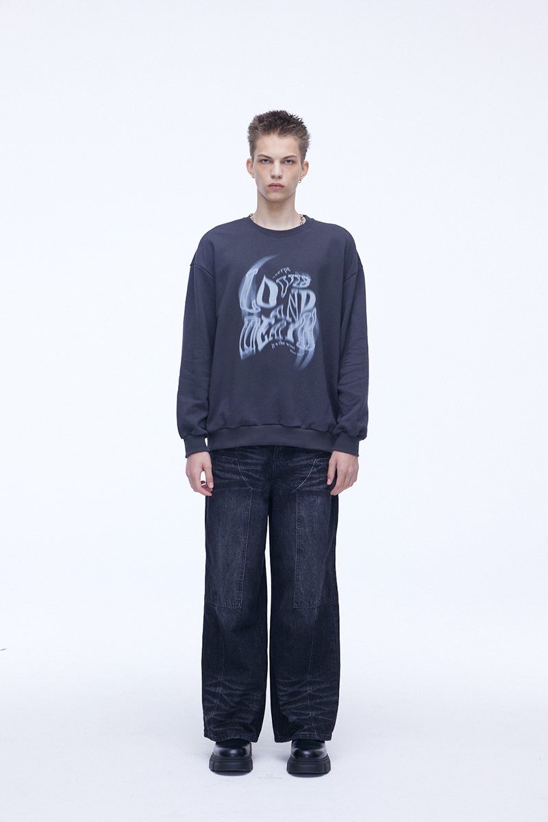 [SSERPE] DOUBLE KNEE CARPENTER WIDE DENIM PANTS 3