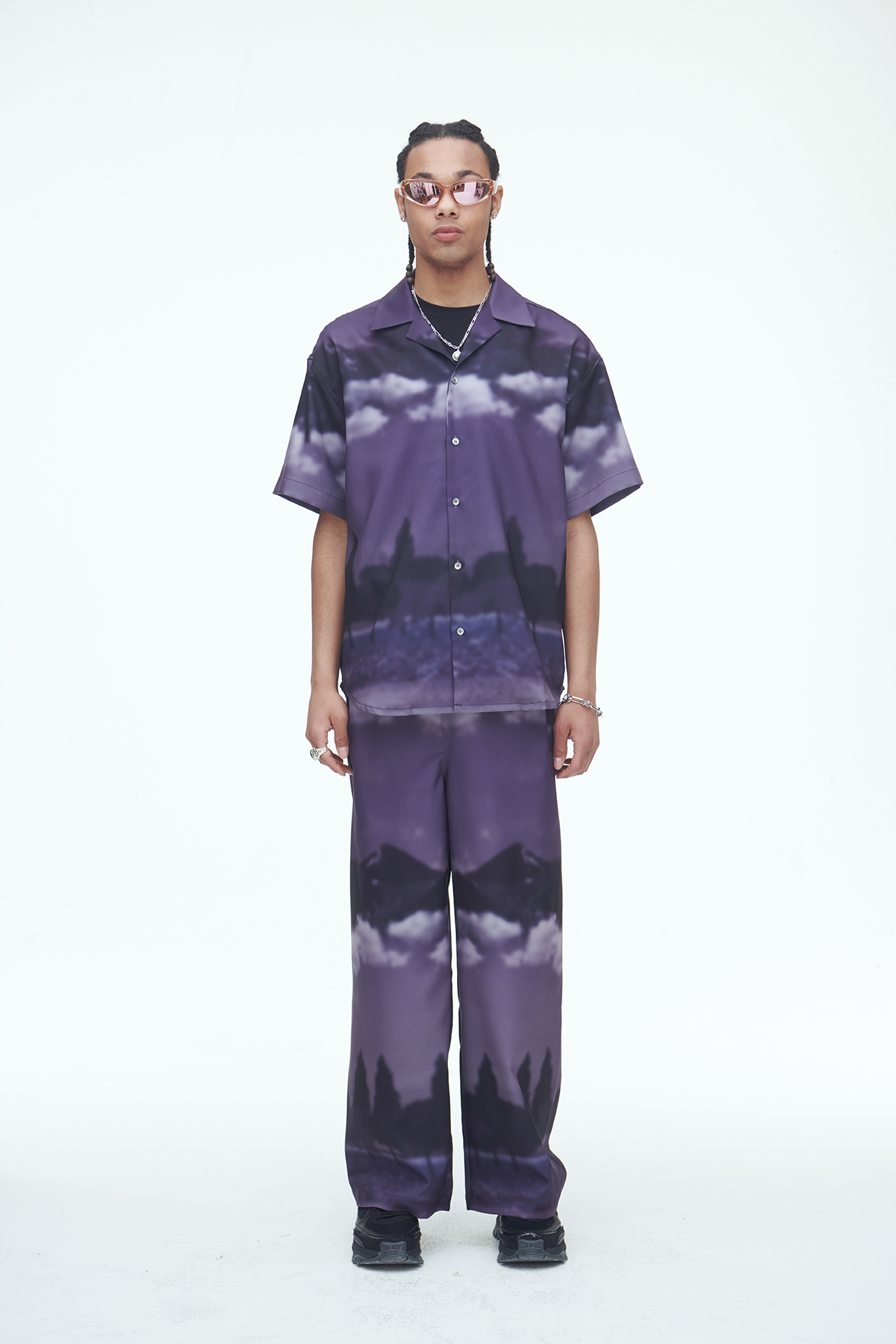 [SSERPE] PURPLE WIND FLOW PANTS 2