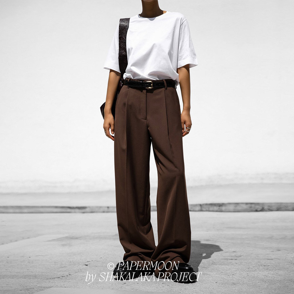 [PAPER MOON] Lux Silket Basic T-Shirt White 3