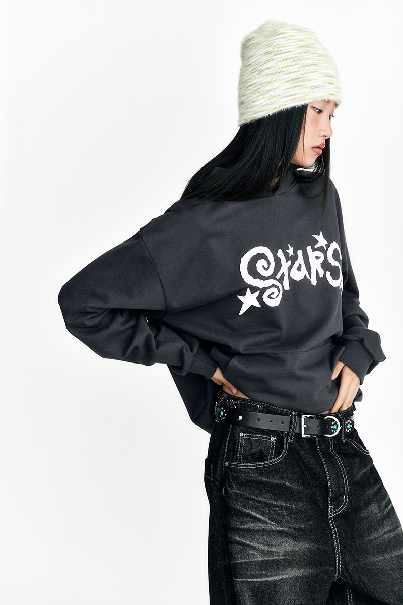 [SSERPE] STAR EMBOSSED HOODIE 7