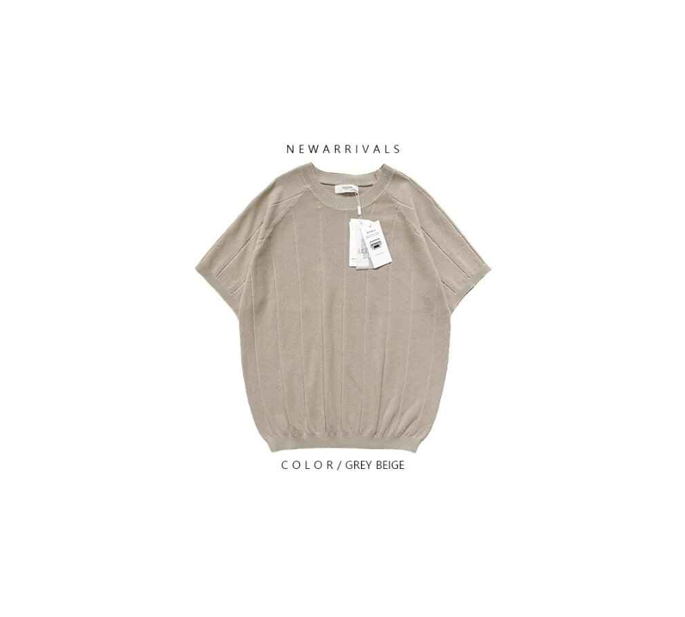 [OCEAN] Washable Cordenne Nagrang Short Sleeve Knit 3