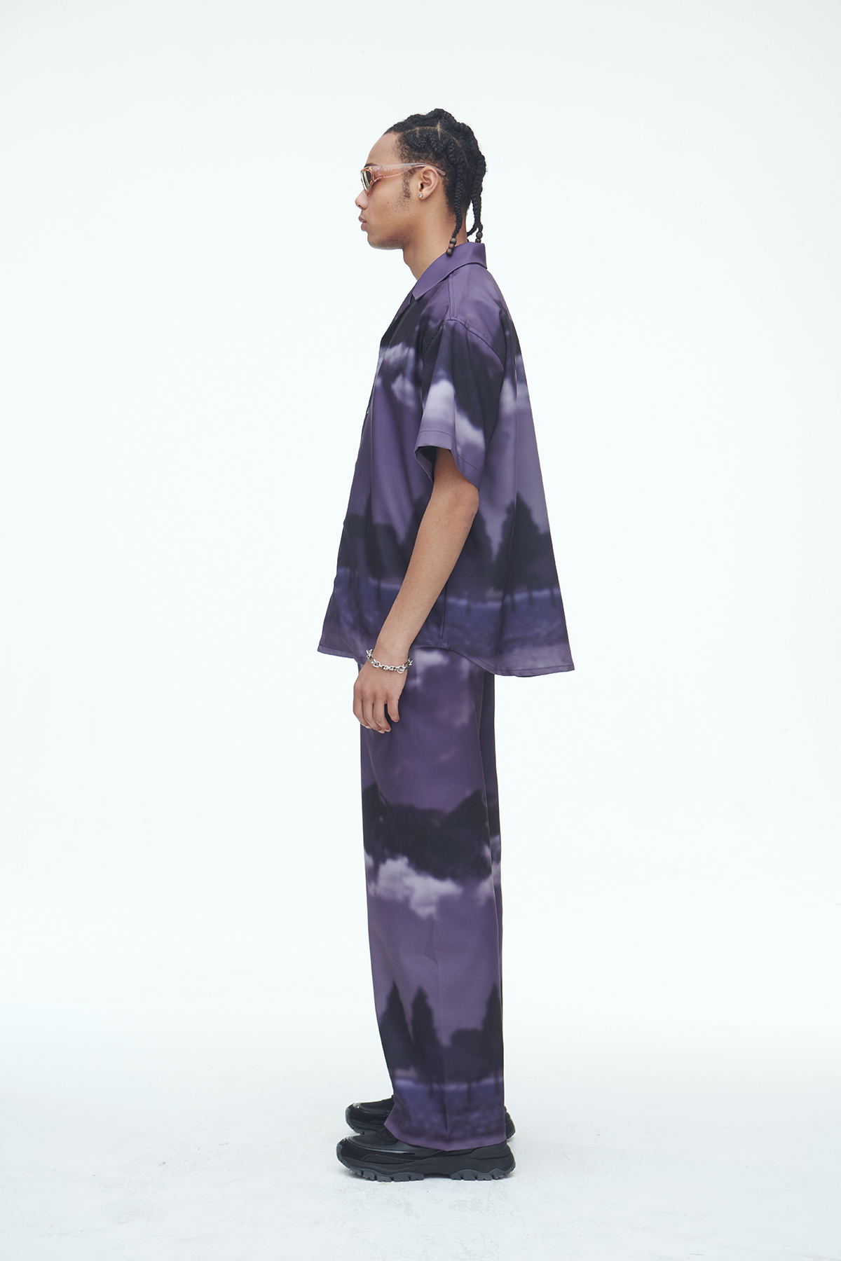 [SSERPE] PURPLE WIND FLOW PANTS 3