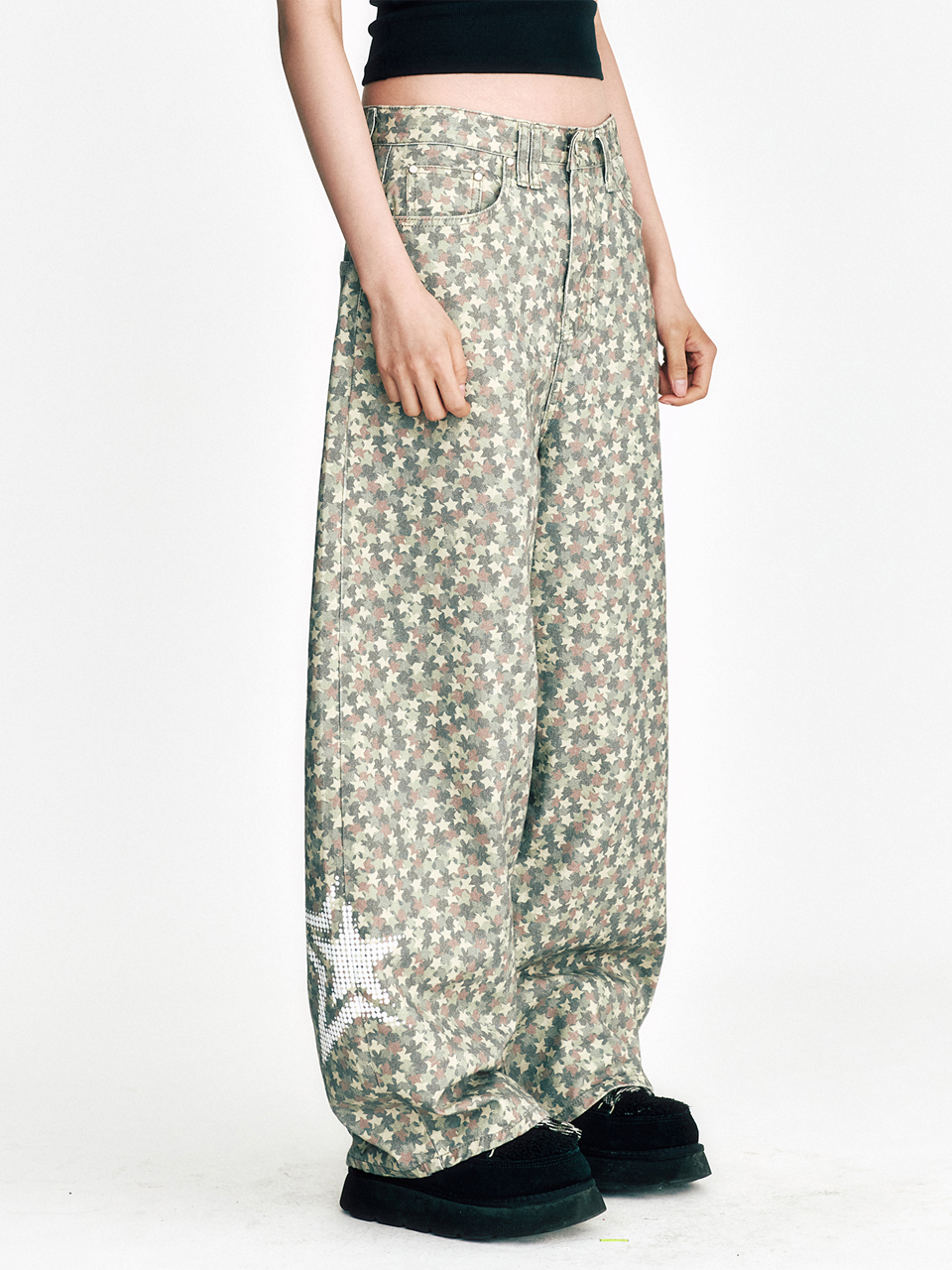 [SSERPE] STARS CAMOUFLAGE COTTON PANTS 2