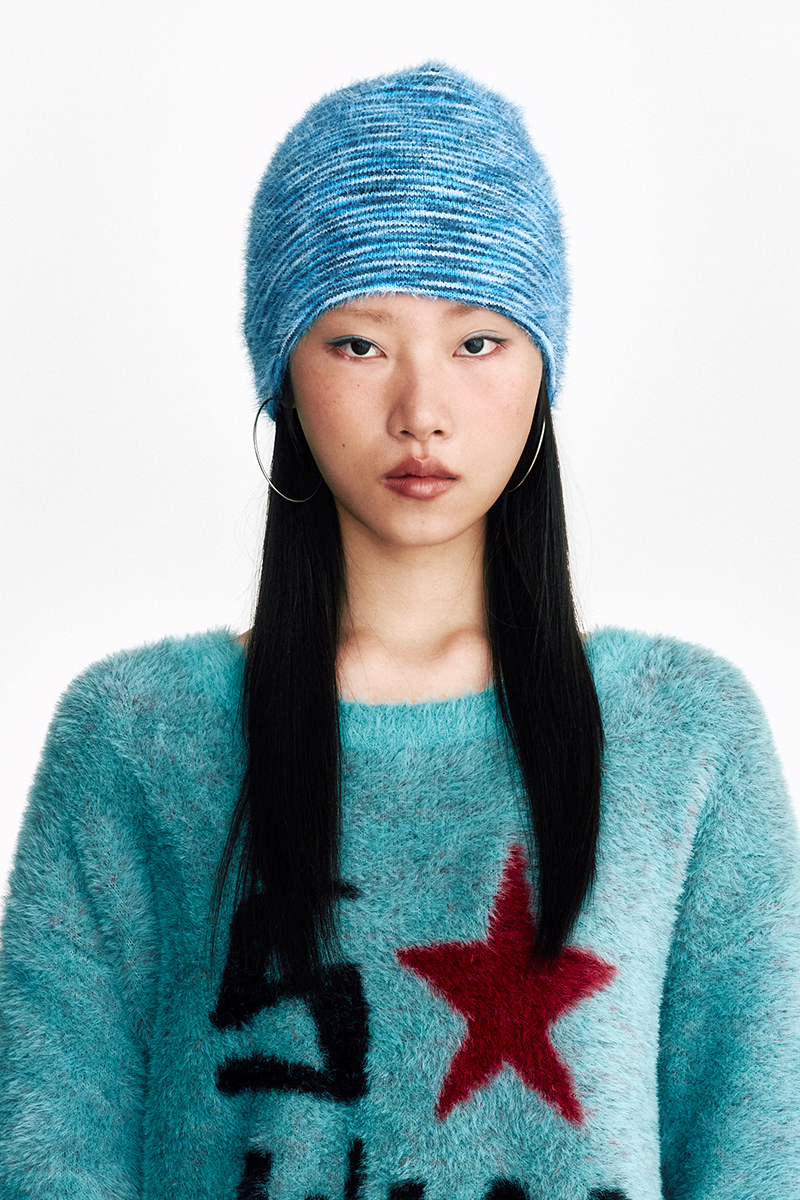[SSERPE] SOFT HAIRY GRADATION BEANIE 4