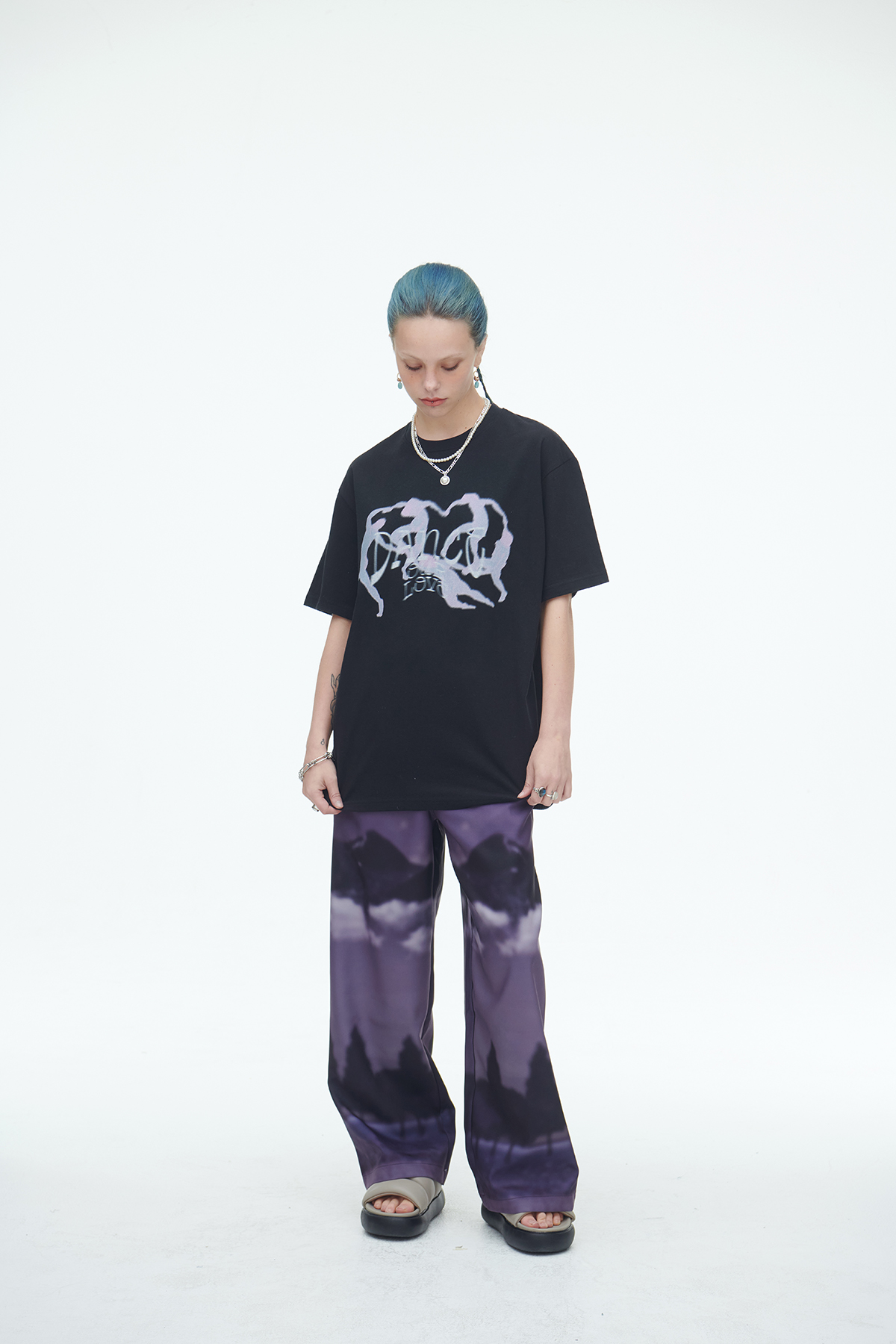 [SSERPE] PURPLE WIND FLOW PANTS 8