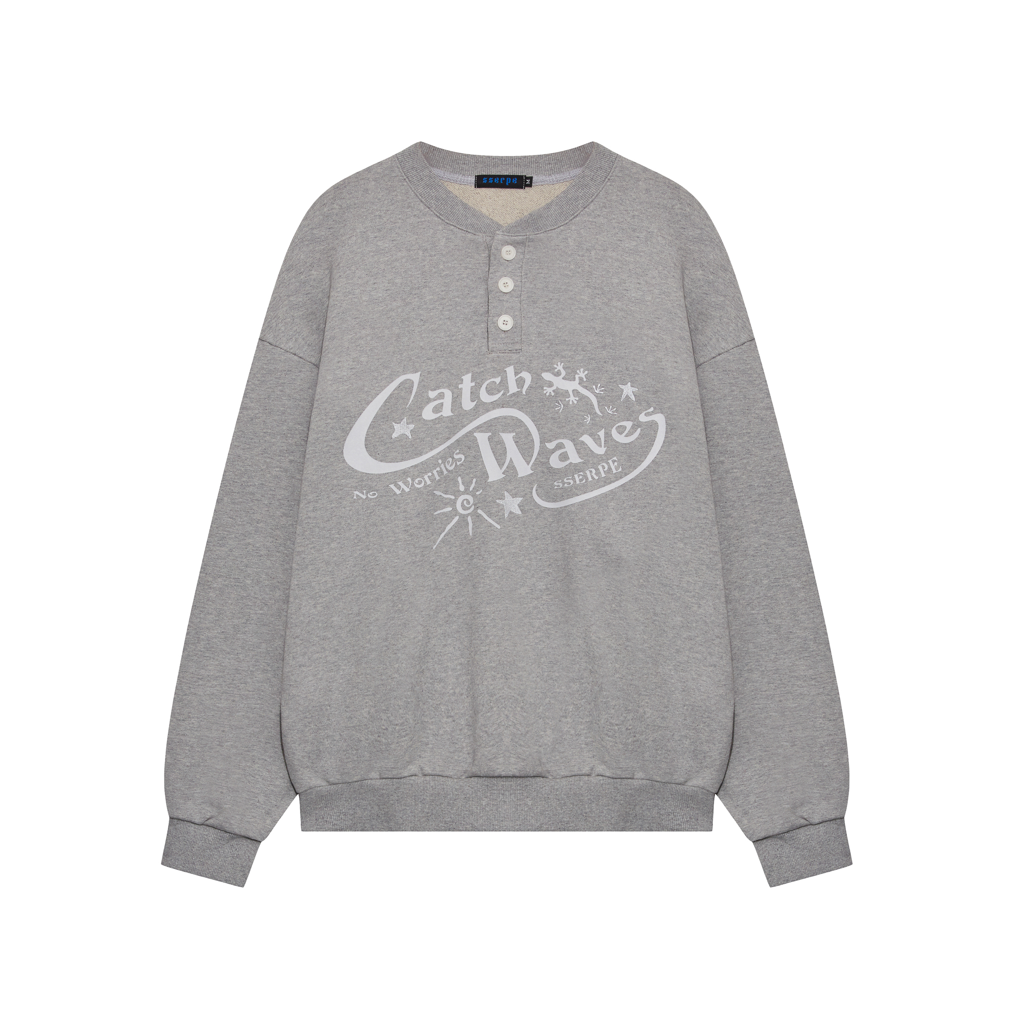 [SSERPE] CATCH WAVES HENLY NECK SWEATSHIRTS 10