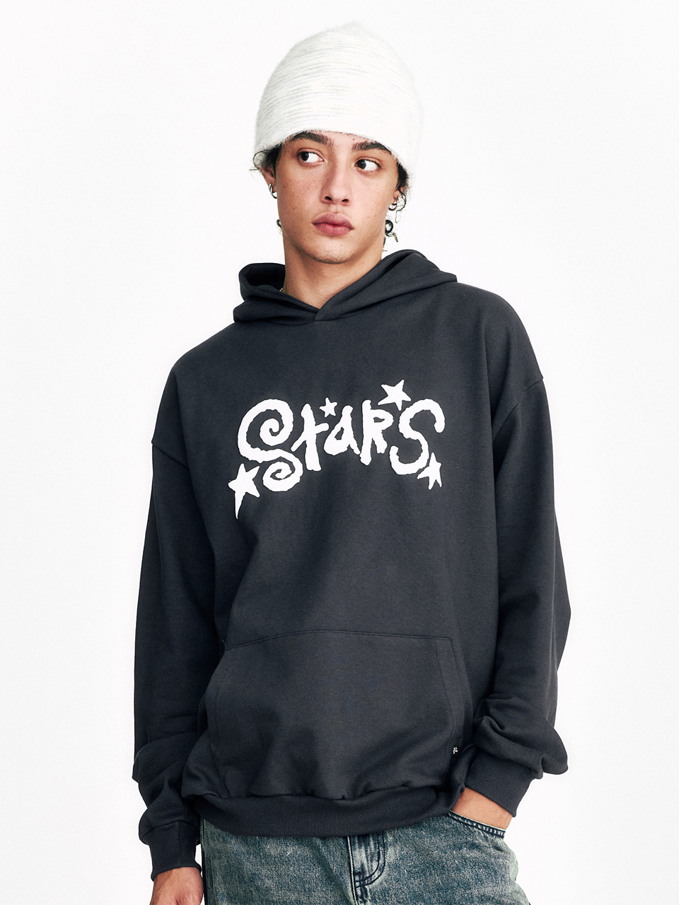 [SSERPE] STAR EMBOSSED HOODIE 5