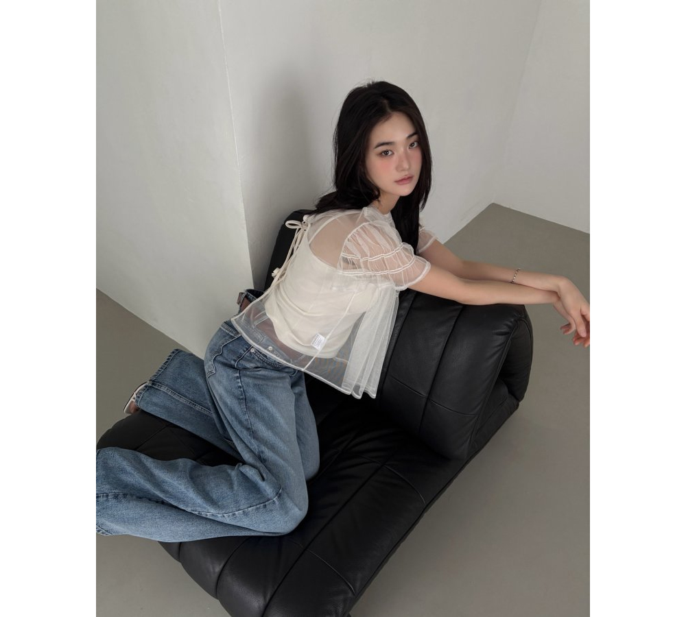 [FOUNDATION] Blly Mesh Sleeveless Blouse Set 3