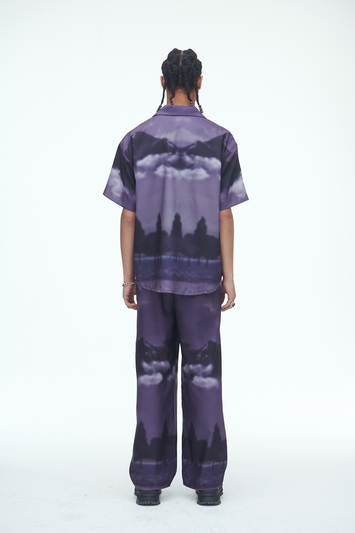 [SSERPE] PURPLE WIND FLOW PANTS 4