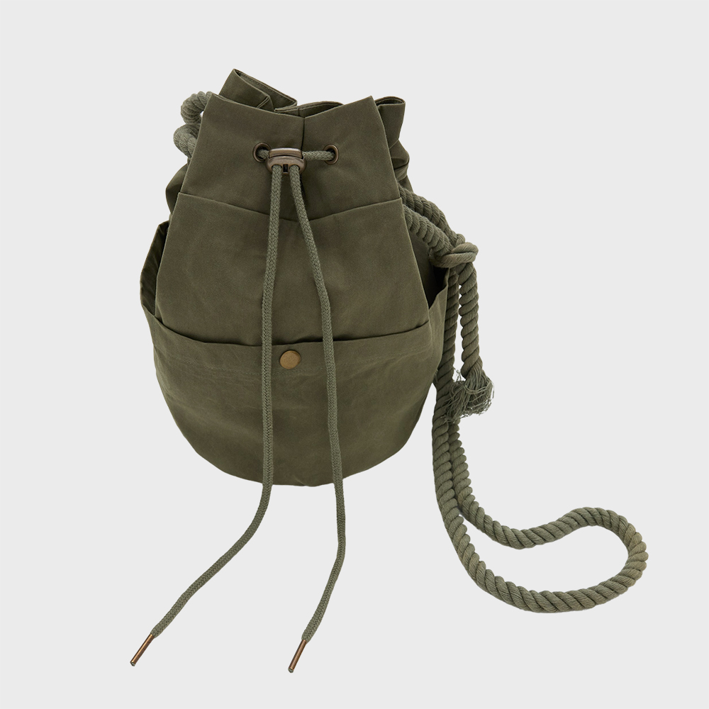 [SSERPE] WAXED COTTON HIPPIE BAG 9