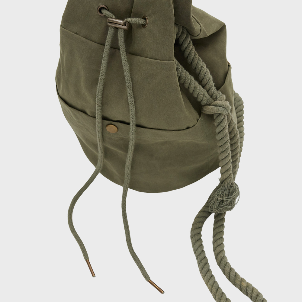 [SSERPE] WAXED COTTON HIPPIE BAG 10