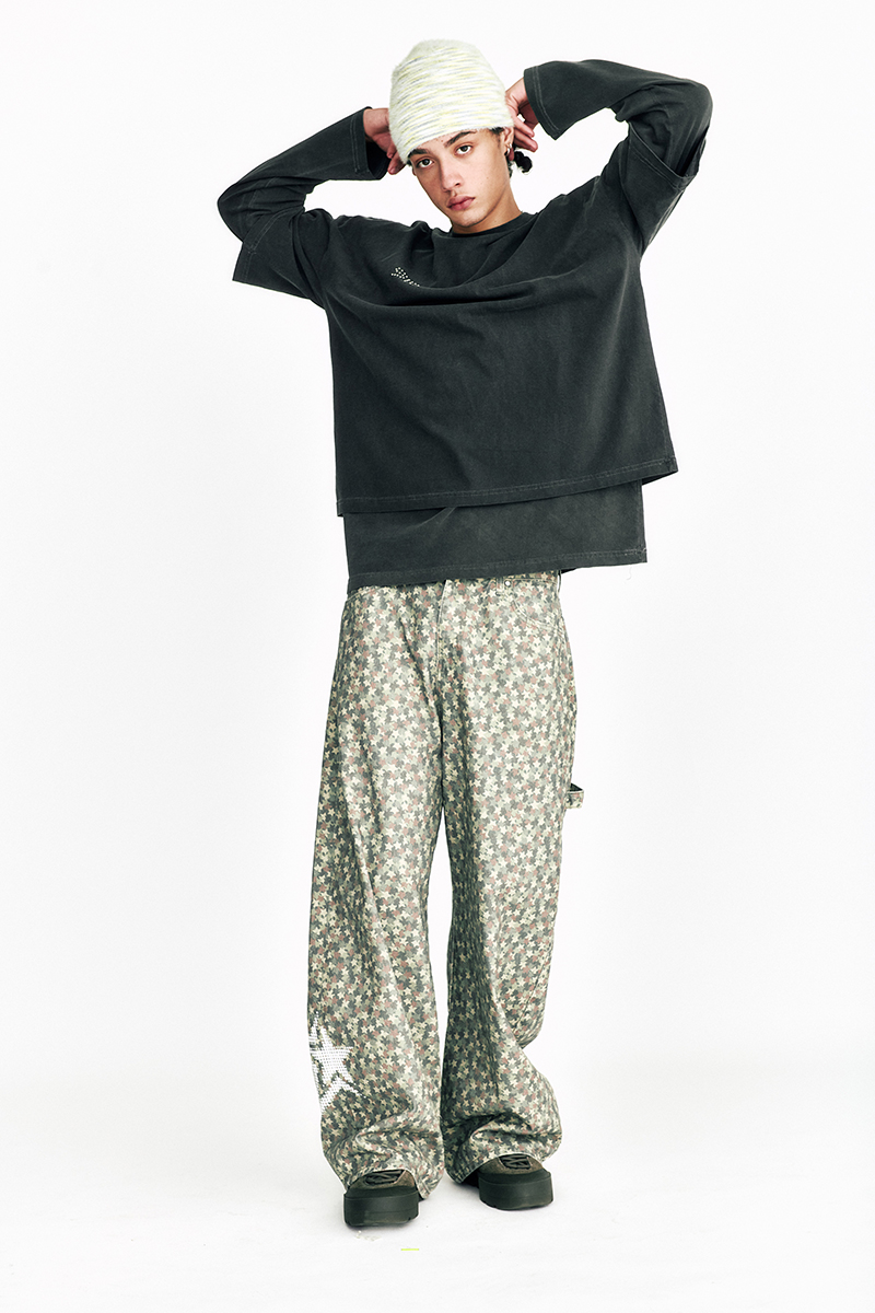 [SSERPE] STARS CAMOUFLAGE COTTON PANTS 4
