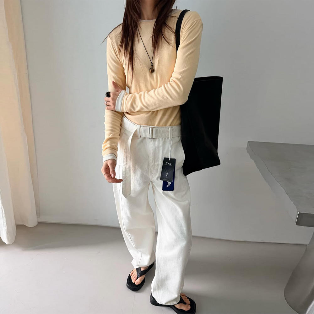 [CEST LA VIE] Egg Long-Sleeve T-Shirt 6