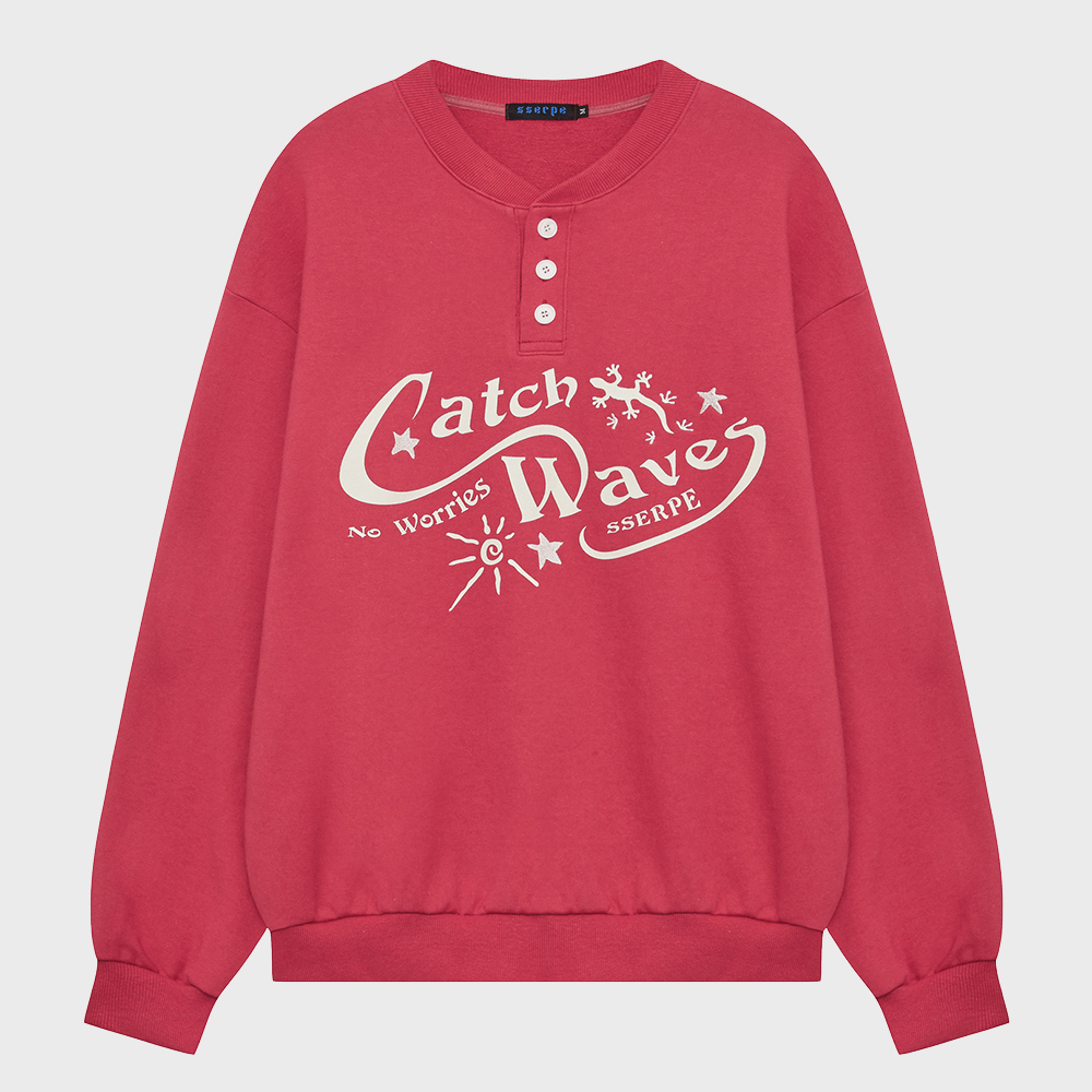 [SSERPE] CATCH WAVES HENLY NECK SWEATSHIRTS 4