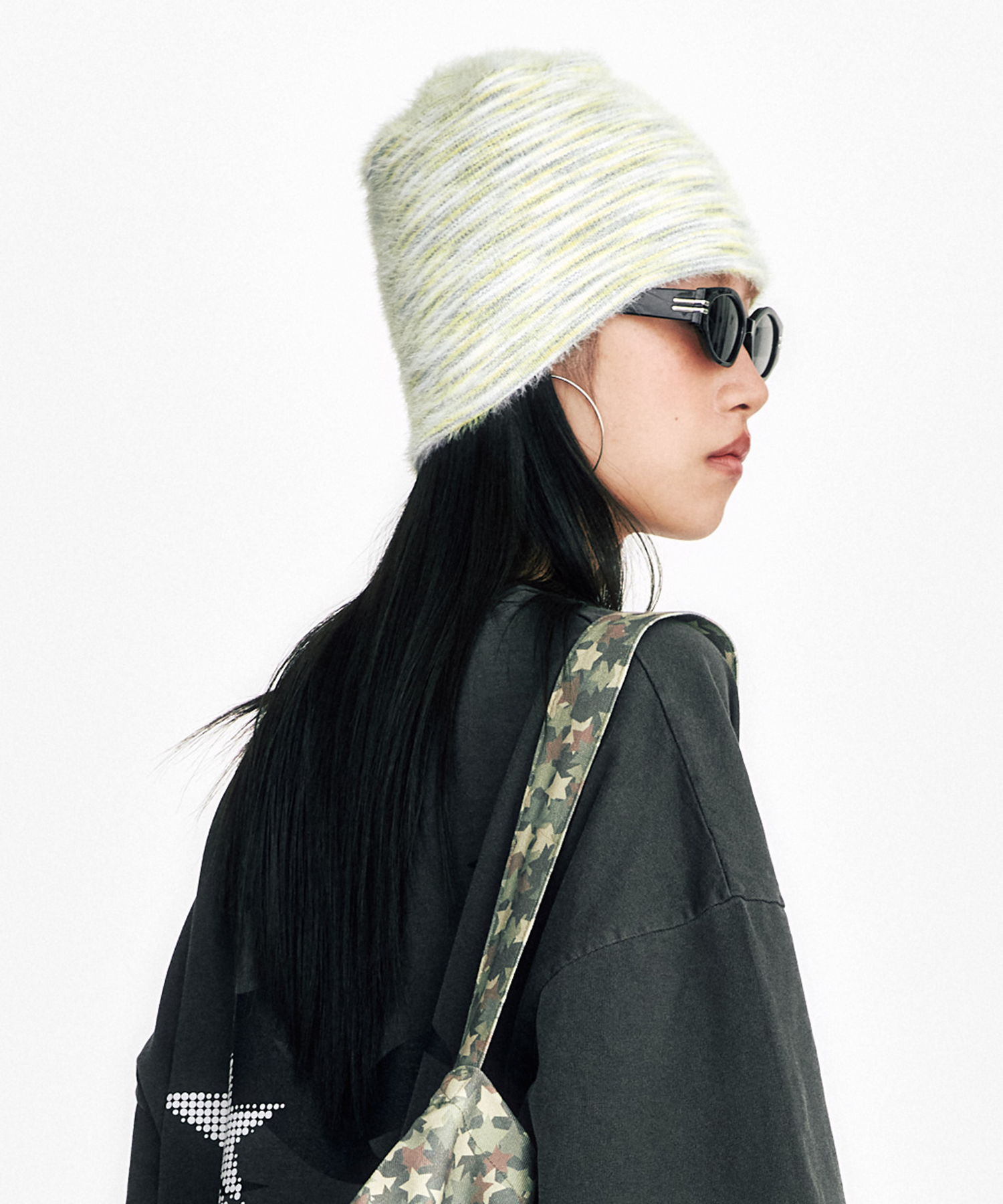 [SSERPE] SOFT HAIRY GRADATION BEANIE 2