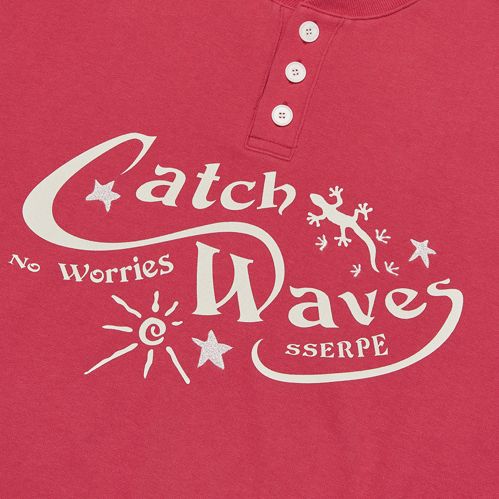 [SSERPE] CATCH WAVES HENLY NECK SWEATSHIRTS 6
