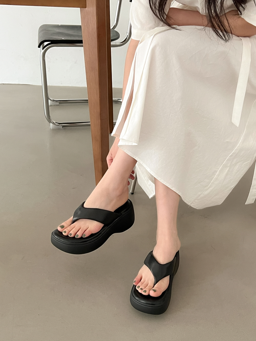 [CADEAU] CA9063 Platform Slippers 5