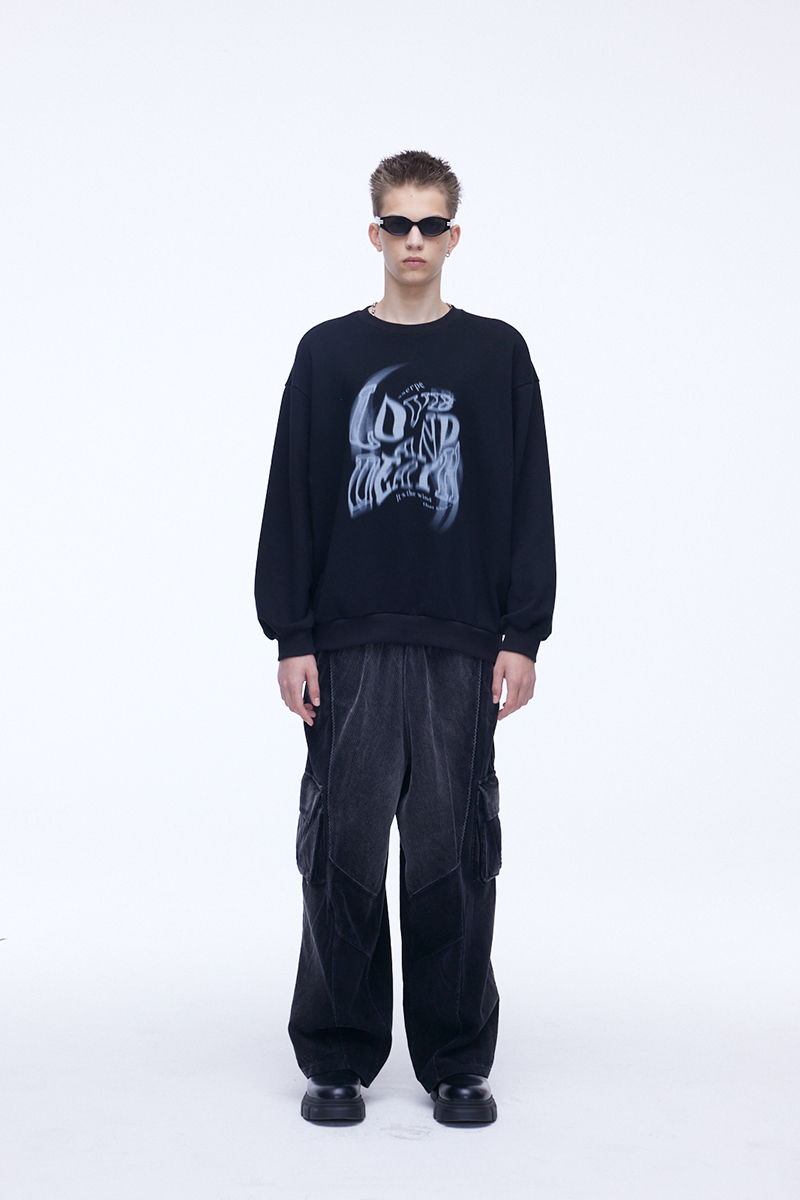 [SSERPE] WASHING CORDUROY CARGO BANDING DENIM PANTS 5