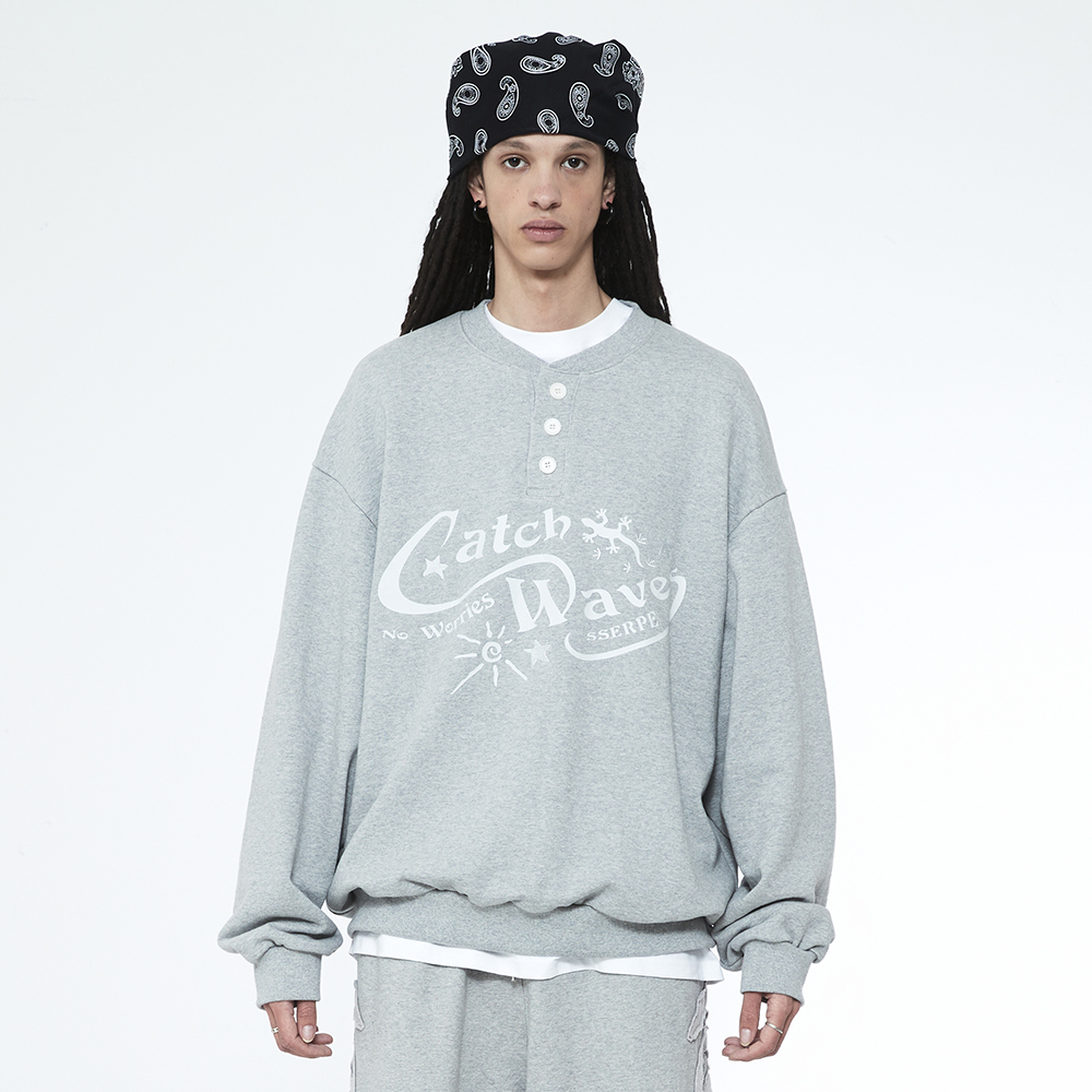 [SSERPE] CATCH WAVES HENLY NECK SWEATSHIRTS 8