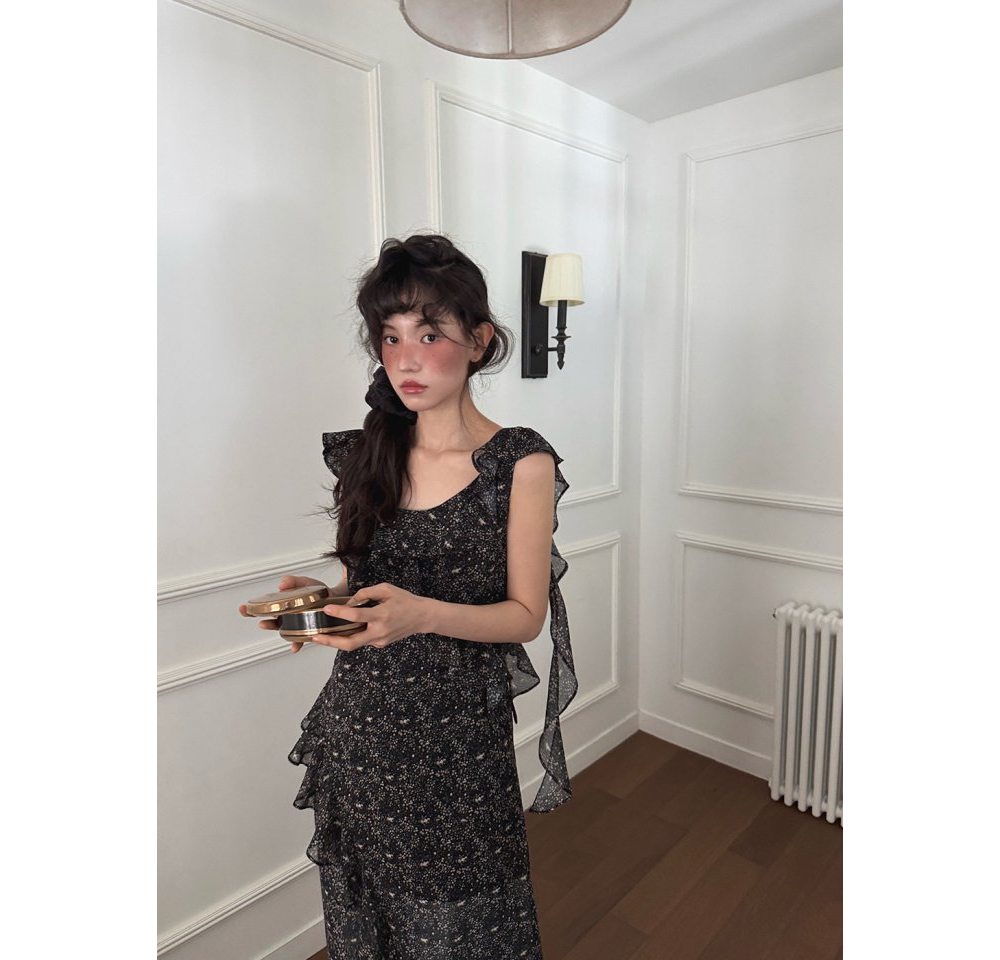 [FOUNDATION] Emma Lovely Flower Chiffon Dress 3