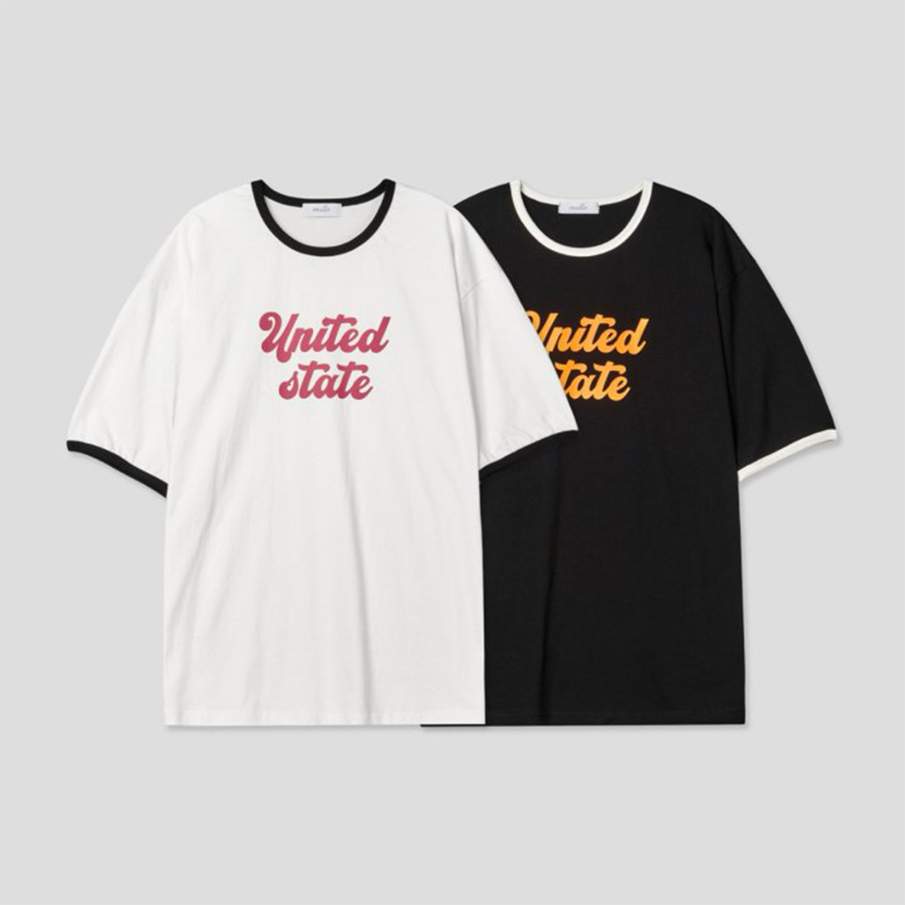 [MULLO] Color Matching Ringer Short Sleeve T-Shirt 4
